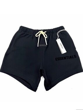 Essentials Fear of God NWT Sweat Shorts Cotton Blend Jet Black XS